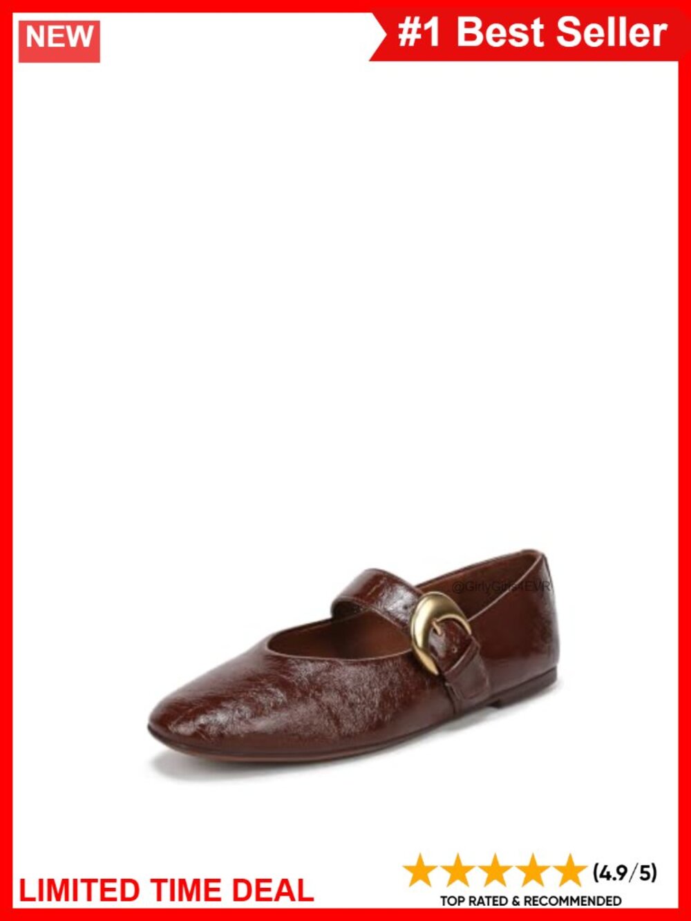 Modern Ballet Flat with Buckle Detail